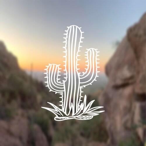 Black/Sliver Adventure Nature Desert SAGUARO CACTUS Car Sticker Small/Big Size Removable Waterproof Window Body Decal CL852
