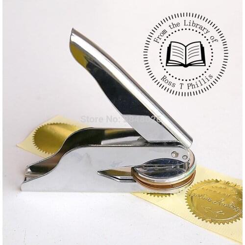 Custom custom ex libri Embosser Stamp,Personalized Embosser,Wedding steel embosser,stamp,wedding logo seal, design your own logo