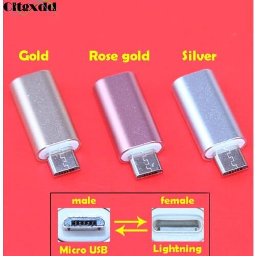 Cltgxdd Micro USB Male to 8 Pin for iphone female USB Cable Converter Fast Charging Connector Adapter for Iphone Cable Android