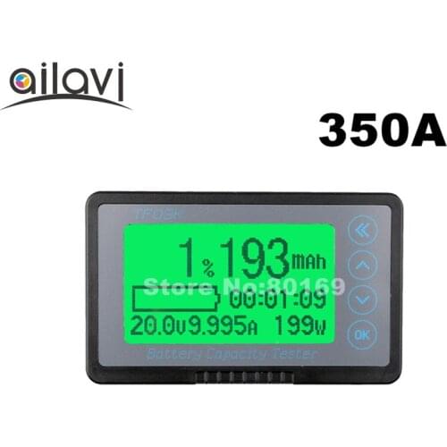 TF03K 12-72V 350A Large Screen Coulometer Custom Communication Function Vehicle Battery Capacity Tester