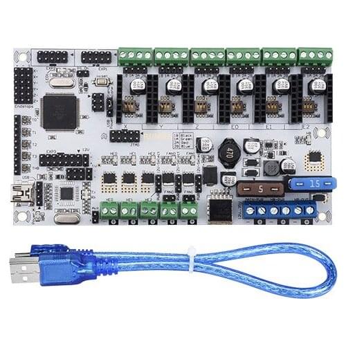 3D printer motherboard rumba Plus supports 3 print heads extruder 3D printer accessories