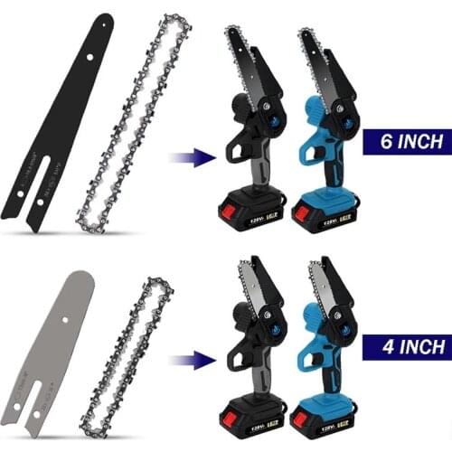 4/6 inch Chain Saw Guide Plate Set Suitable Mini Electric Chain Saw Hand-Held Electric Pruning Saw Cutting Asier To Operate