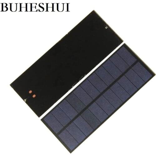 BUHESHUI 2.5W 5.5V Polycrystalline PET Solar Panel Charger For 3.7V Battery System Light Solar Cell 200*80MM Wholesale 500pcs