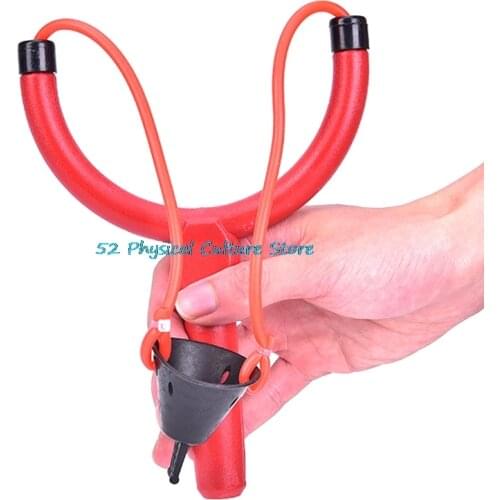 Slingshot Carp Catpult Fishing Bait Thrower Coarse Tool Red Plastic Nest