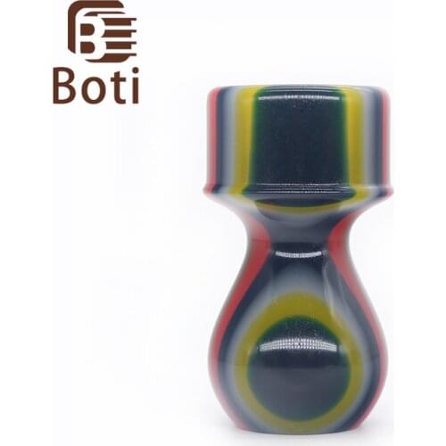 Boti Brush-Avocado Series Red Green Color Handle Multicolored Shaving Brush Handle Mens Beard Tool