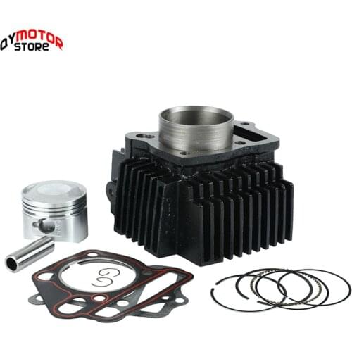 Motorcycle 52.4mm Bore steel cylinder Piston Gasket kit For LF125 125cc lifan Horizontal Engines Dirt Pit Bike Monkey Bike ATV