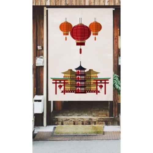 Japan style cotton Japanese restaurant door window curtain home decoration hanging living room kitchen cafe bar coffee portiere