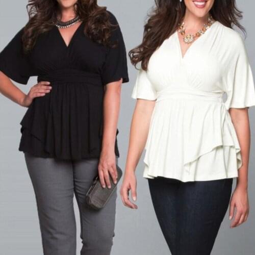 Spring New Mid Sleeve Deep V Solid Womens Large Dress Office Clothes Suit Women Blazer Skirt And Top Set Suits تنورة الدعاوى