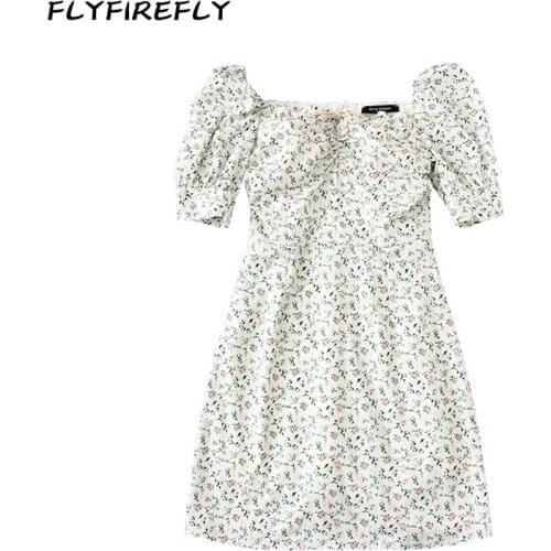 White dress women vintage club dresses elegant sexy party dress streetwear slash neck korean floral vestidos summer 2020