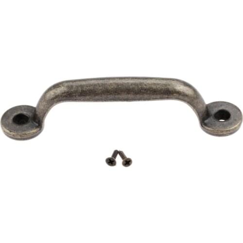 1pc Antique Bronze Handle Pull 90x17mm Drawer Door Cabinet Bin Vintage Jewelry Chest Kitchen Bathroom Bedroom Home Decoration