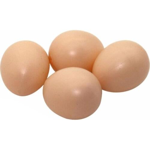 10 Pcs Simulation Chicken Eggs Easter Egg Chicken Duck Poultry Hatching Lure Egg Novel Toy Farm Animal Supplies Accessories