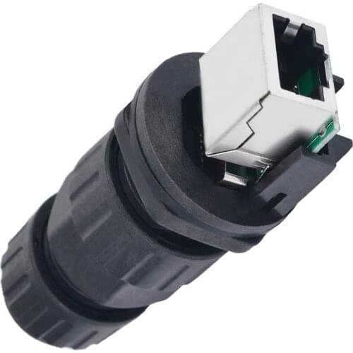 1X Nylon RJ45 Interface Connector IP68 Network Outdoor AP Waterproof Box Connector 10mm Mounting Hole 8 Core