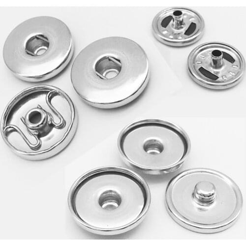 200pcs / lot Snap Button Base Flat Accessories DIY Popper Ginger Snap Charms DY699 OEM, ODM