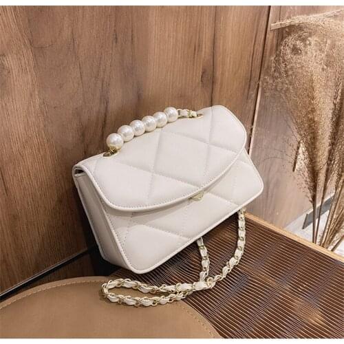 2020 New Fashion Lattice Flap Bags For Women PU Leather Designer Female Crossbody Bags Sac A Main Femme Lady Handbags And Purses