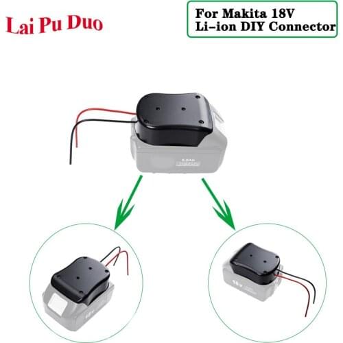 Battery 18V Li-ion For makita DIY connector Power Tool Adapter with cable