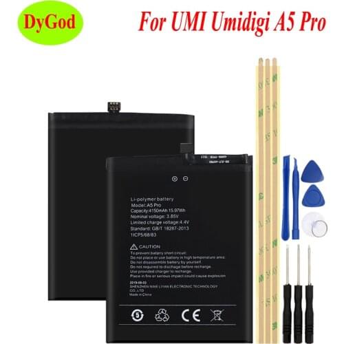 4150mAh For UMI Umidigi A5 Pro Battery Replacement Smart Phone High Quality Backup Batteria For UMI Umidigi A5 Pro with Tools