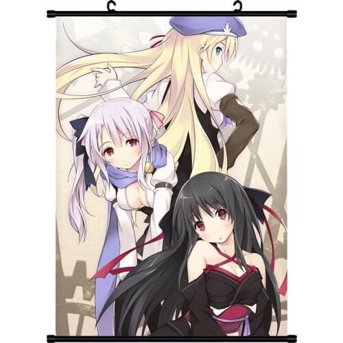 Anime Unbreakable Machine-Doll Charlotte Belew Wall Scroll Mural Wall Hanging Poster Otaku Art Printing Home Decor dropshipping