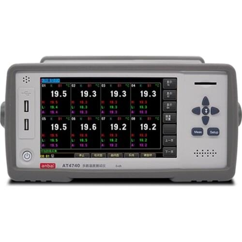 AT4740 Temperature Data Logger Recorder 40 Channels Display Simultaneously On Screen