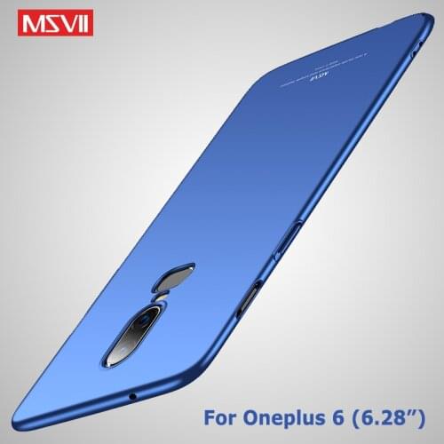 One plus 6 T Case Cover Msvii Silm Skin Coque For Oneplus 6T 6 Case Oneplus6 Hard PC Back Cover For One Plus 6 6T Six Phone Case