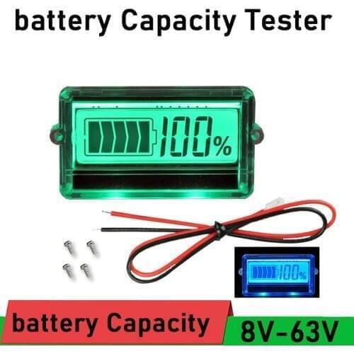 Digital LCD Battery Monitor 12V 24V 36V 48V lead acid li-ion Lifepo4 Lithium CELL Capacity VOLT Tester 1S 2S 3S 4S 6S 7S 10S 14S