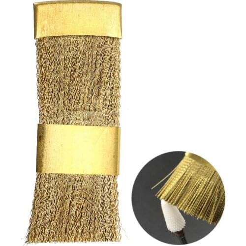 Electric Nail Drills Bit Brushes Cleaner Manicure Material Flat Brush Portable Copper Wire Drill Brusher Dental Nail Accessories
