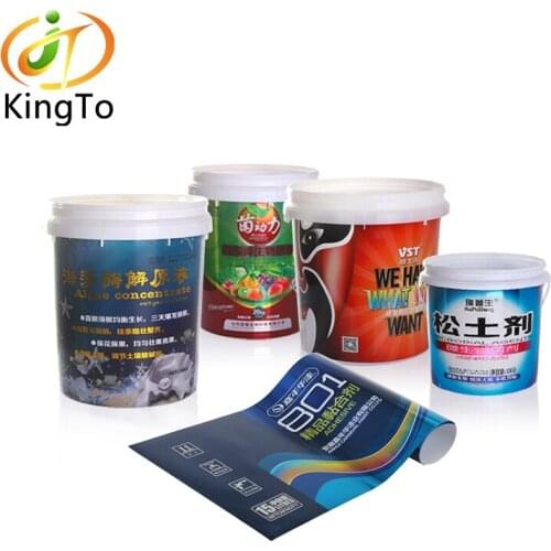 Hot sale pet iml in mould label for plastic container/bucket