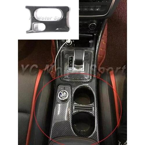 Dry Carbon Fiber Fit For 14-16 MB A CLA GLK Class A45 CLA45 GLA45 W176 W117 X156 LHD Cup and COMAND Control Surround Panel Cover
