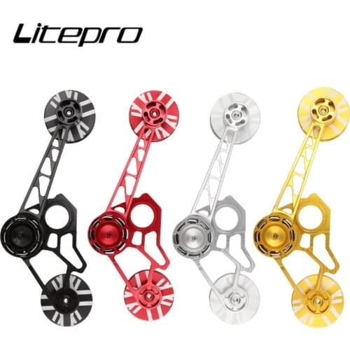 Litepro Folding Bike For Brompton Rear Derailleur Chain Stabilizer Presser Tensioner Bicycle Chains CNC 2/6 Speed Supporter