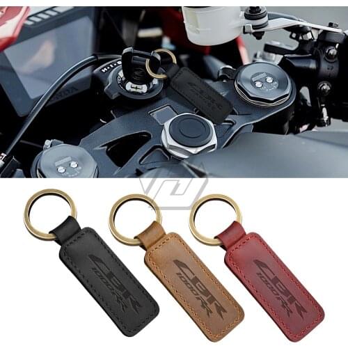 Motorcycle Keychain Cowhide Key Ring Case for Honda CBR1000RR CBR 1000RR Models