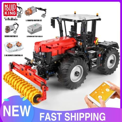 MOULD KING MOC Technology Toys The Tractor Fastrac 4000er Truck Set Building Blocks Bricks Kids Educational Toys Christmas Gifts