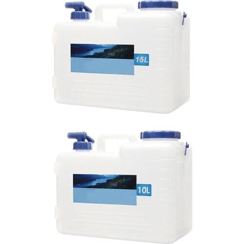 Outdoor Camping Travel Car Water Bucket Water Carrier Canister with Water-Tap & Leak Proof Lid