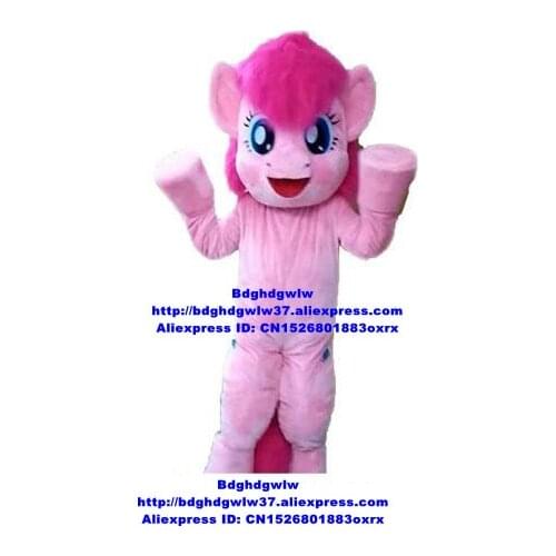 Pink My Little Pony Horse Steed Pink Pinkie Pie Mascot Costume Adult Character Theatrical Performance Farewell Banquet zx244
