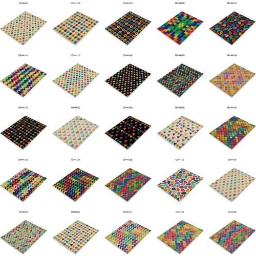 Nordic Geometric Triangle Rhombus Printing Map Dish Mat Drink Coasters Podkladki Na Stol Table Mats Serviette De Table Tissu