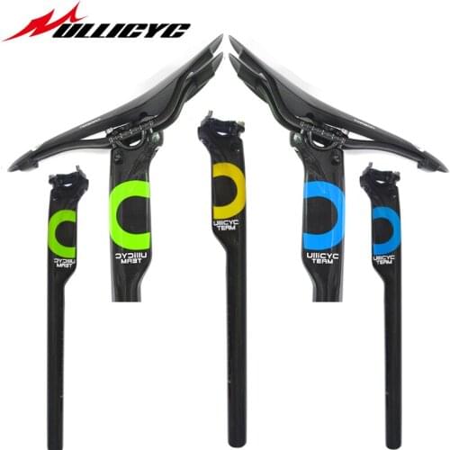 C type 3K Ultra light super strength MTB Bike or road bike Carbon Bicycle parallel Seat posts Parts 27.2/30.8/31.6/*350/400mm