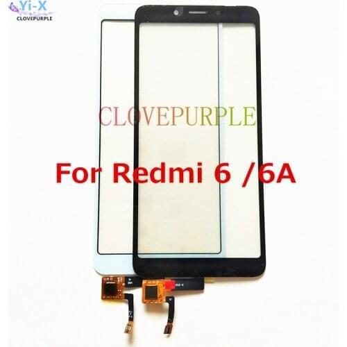 1pcs For Xiaomi Redmi 6 / 6A Glass Digitizer Touch Screen LCD Screen Panel Outer Glass Replacement Spare Parts
