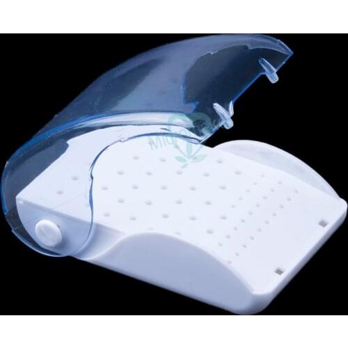 Dental Plastic Bur Box 60 Holes Drill Placement Box Dental Tools Dentist Drill Box Autoclave Sterilizer Case Disinfection Holder