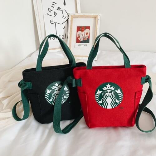 Fashion Canvas Shoulder Bag New Style Large Capacity Womens Bags Printed Crossbody Messenger Bag Female Bucket Clutch Handbag