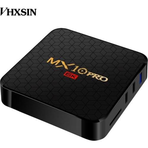 VHXSIN 50PCS/LOT MX10 pro 4GB DDR4 64GB eMMC Android 9.0 TV BOX allwinner h6 Quad Core 6K HDR