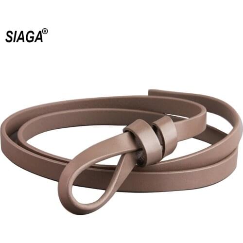 Female Fine Decorative Belt Female Fashion Dresses Butterfly Knots Style Genuine Leather Waist Chain Ornaments FCO053
