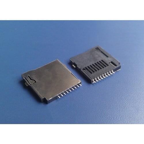 10PCS Push-Push Type TF Micro SD Card Socket Adapter Automatic PCB Connector