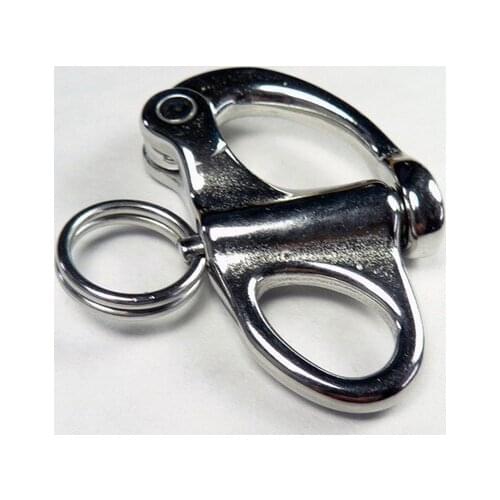 20PCS 12X52MM Casting AISI 316 Stainless Steel Fixed Snap Shackle