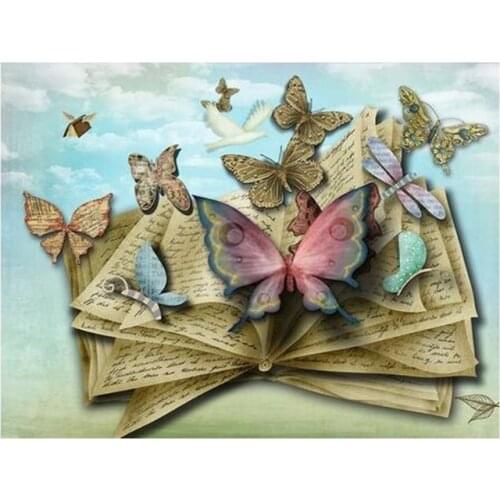 5d butterfly diamond art painting book mosaic embroidery beauty picture puzzle stones stickers home decor needlework craft diy
