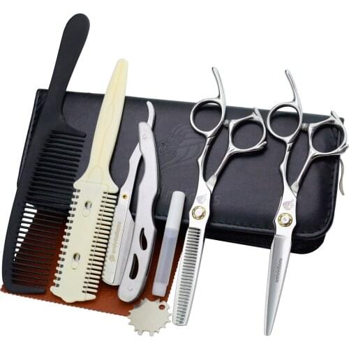 6" Bearing Screw Razor Barber Hair Scissors Japan Hairdressing Scissors for Cut Hair Shears Hair Dressing Scissors High Quality