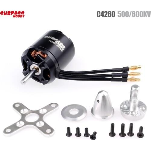 SURPASS HOBBY 3530 C4260 500KV 600KV Brushless Motor for RC Airplane Fixed-wing Glider Aircraft