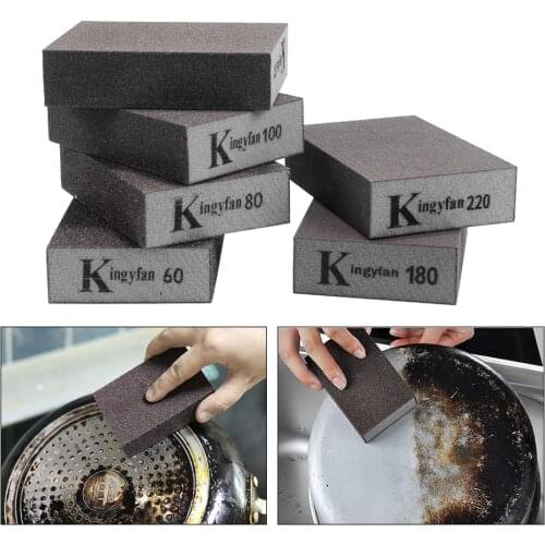 Sanding Sponge Block Rough Medium With Words Fine Grit Flexible Dry Abrasive Drywall Craft Polishing Emery Kitchen 120-1000 Grit