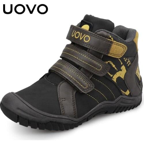 UOVO Brand children shoes boys sport shoes boots Mid-Cut kids shoes high quality fashion sneakers for kids