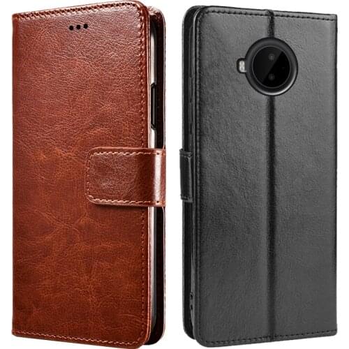 Business Plain Phone Funda For Nokia G10 G20 Wallet Men Cases Cover for Nokia C20 Plus Nokia1.4 1.3 2.4 3.4 5.3 5.4 C1 Plus Etui