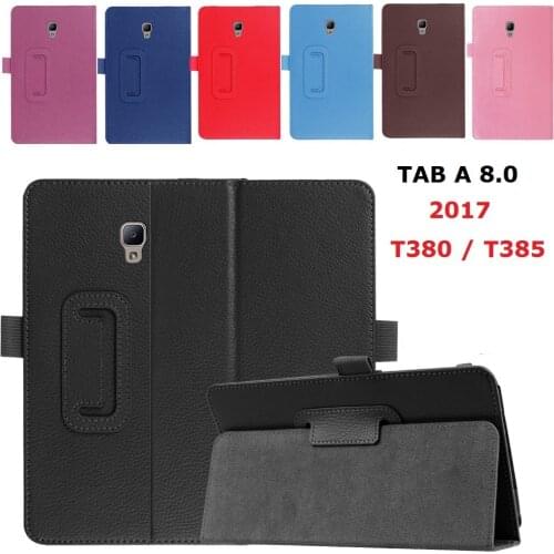Magnetic Stand Coque for Samsung Galaxy Tab A 8.0 2017 SM-T380 T385 Case Smart PU Leather Auto-Sleep for Samsung T380 T385 Case