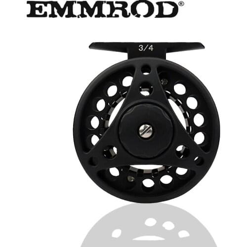 EMMROD 3/4 5/6 7/8WT Black CNC Machined Large Arbor Aluminum Fly Fishing Reel