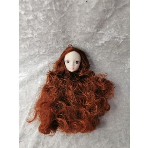 1pcs White Black Brown Boyfriend long Hair Male Head for 1/6 bjd Dolls Boyfriend Dolls Body Accessories
